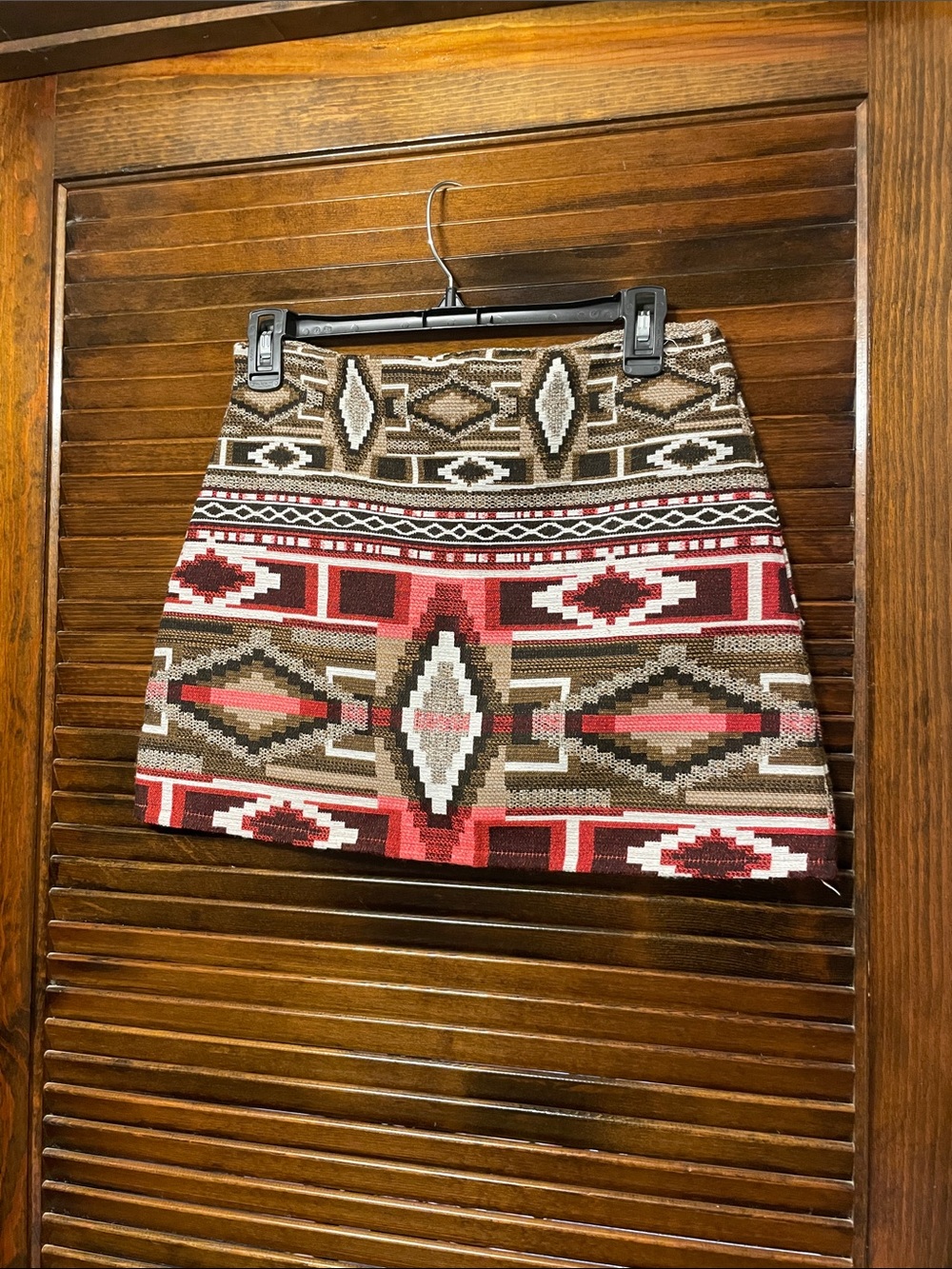 Zara Aztec Print Embroidered Mini Skirt - Picture 6 of 7
